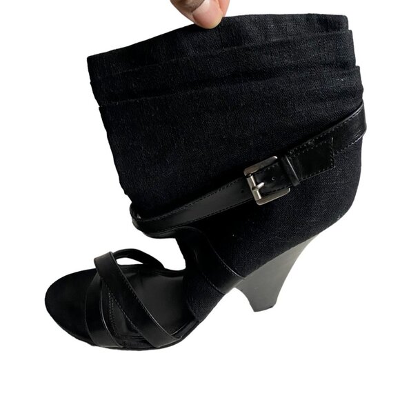 Chinese Laundry Women's Black Call Me Ankle Open Toe Heels - Picture 1 of 8